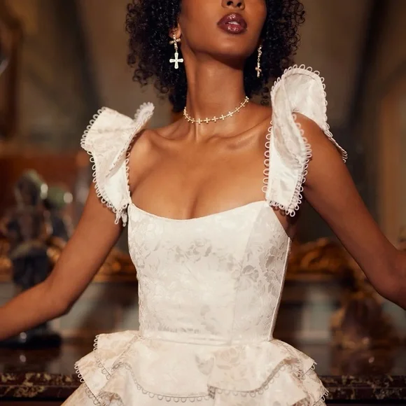 The Patisserie Dress in Coconut Macaron - 6 / Coconut Macaron × 1 - Picture 6 of 6